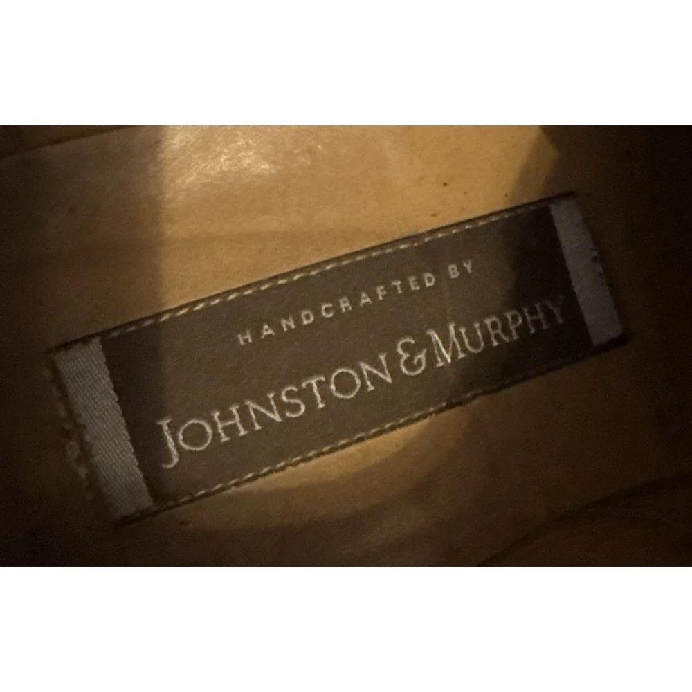VTG‎ Johnston & Murphy Italy Brown Leather Cap Toe Oxford Dress Mens Size 10 M